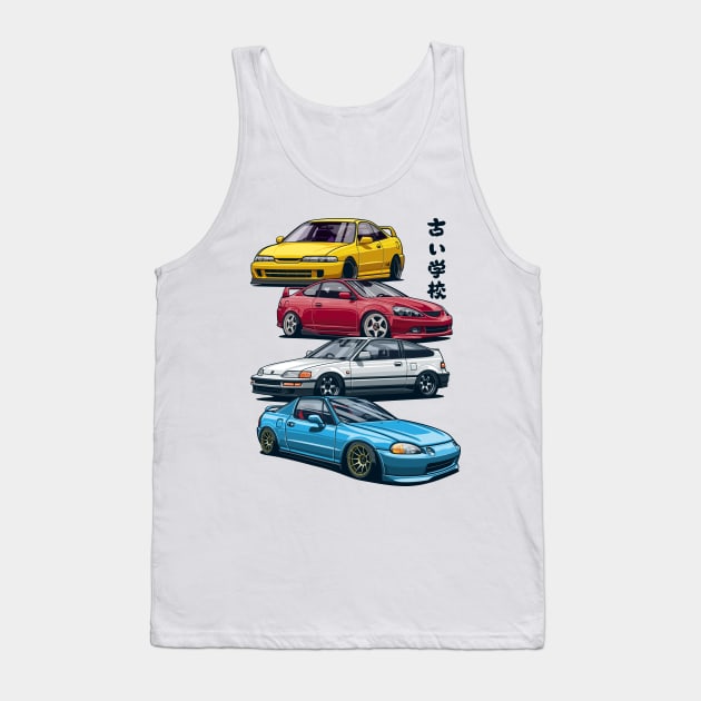 JDM icons Tank Top by Markaryan